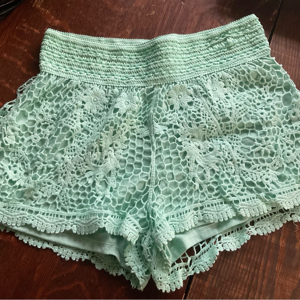 New crocheted   Shorts size ‘’M’’  SKY BLUE
